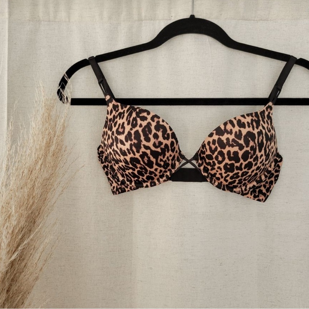 Leopard Print VS Push Up Bra